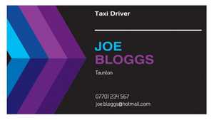 Cheap business cards from commercial printers. This one is from https://www.vistaprint.co.uk